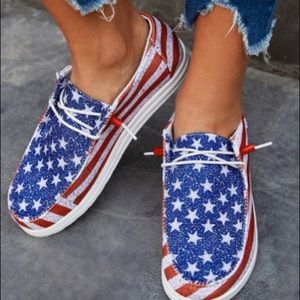 American Flag Slip-on Shoes